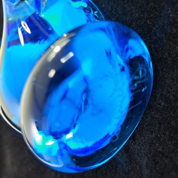 W Ward Glass Blue Bird of Happiness Signed Figurine USA - Picture 7 of 10